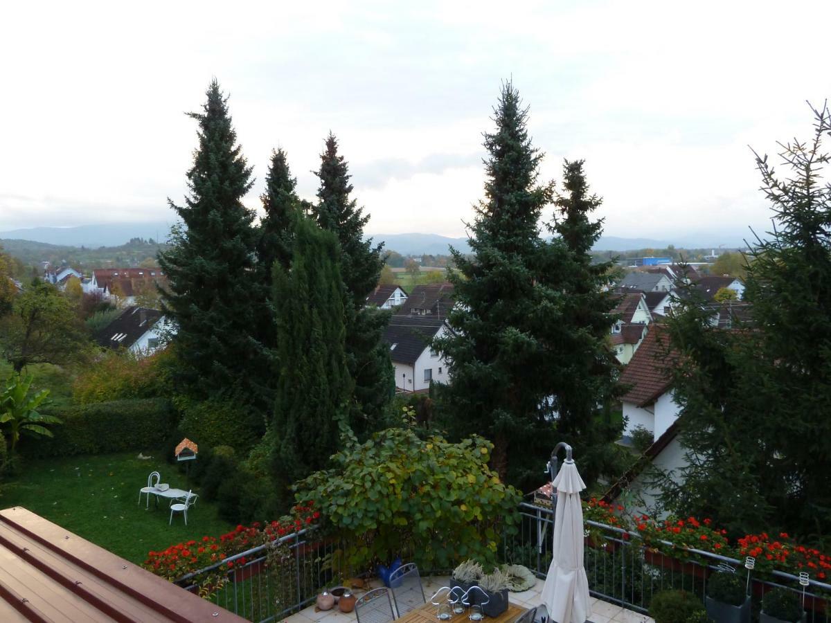 Helle 70 Qm Ferienwohnung Mit Herrlichem Blick Teningen Dış mekan fotoğraf